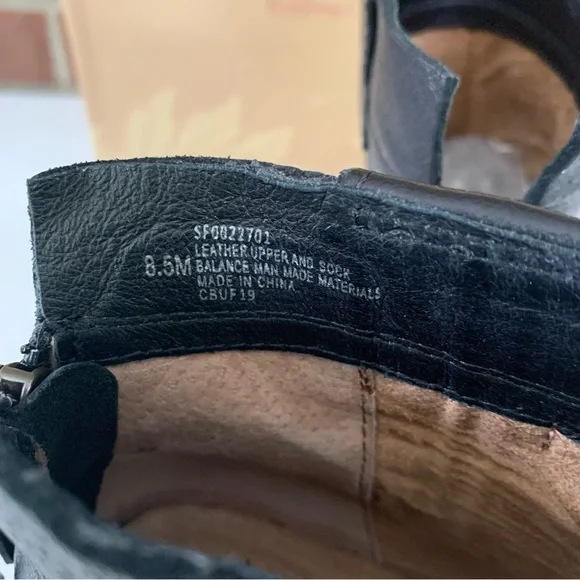 Sofft Womens Gwenith Black Leather block heel Ankle Boots Shoes US 8.5 M - Picture 7 of 10